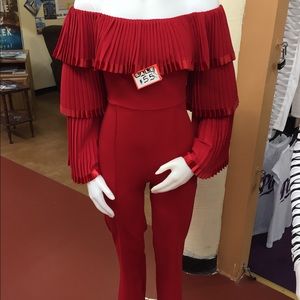 Red Romper new  regular $110 now $55.00